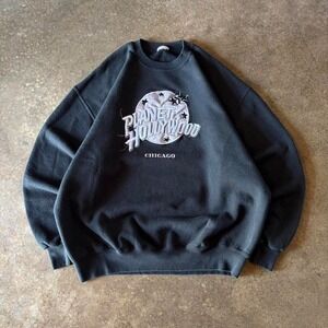 2000s‎ hard rock cafe chicago crewneck